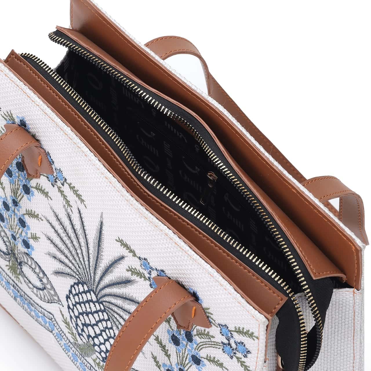 Crafted Canvas Pineapple Bag - Quill