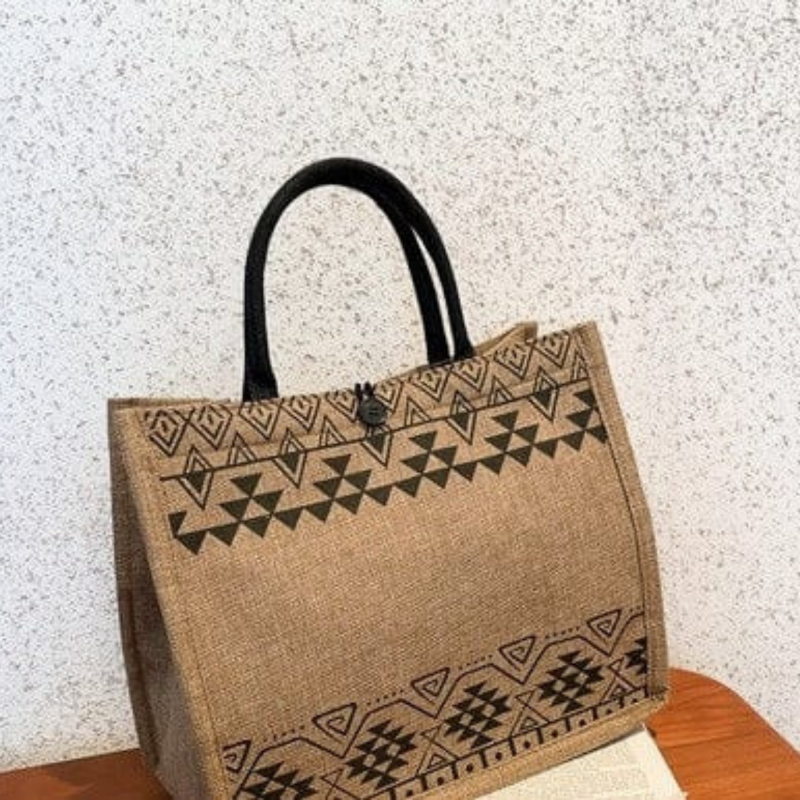 Printed Pattern Tote - Quill