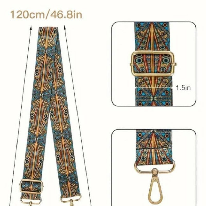 Ethnic Nylon Adjustable Strap - Quill