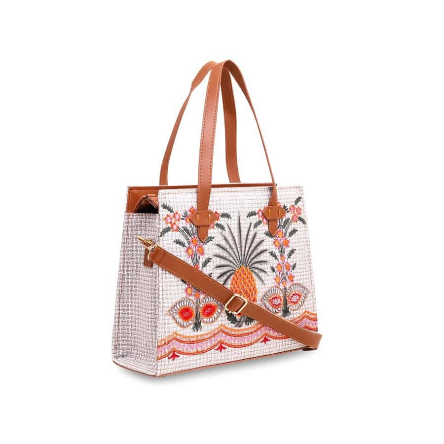 Crafted Canvas Pineapple Bag - Quill