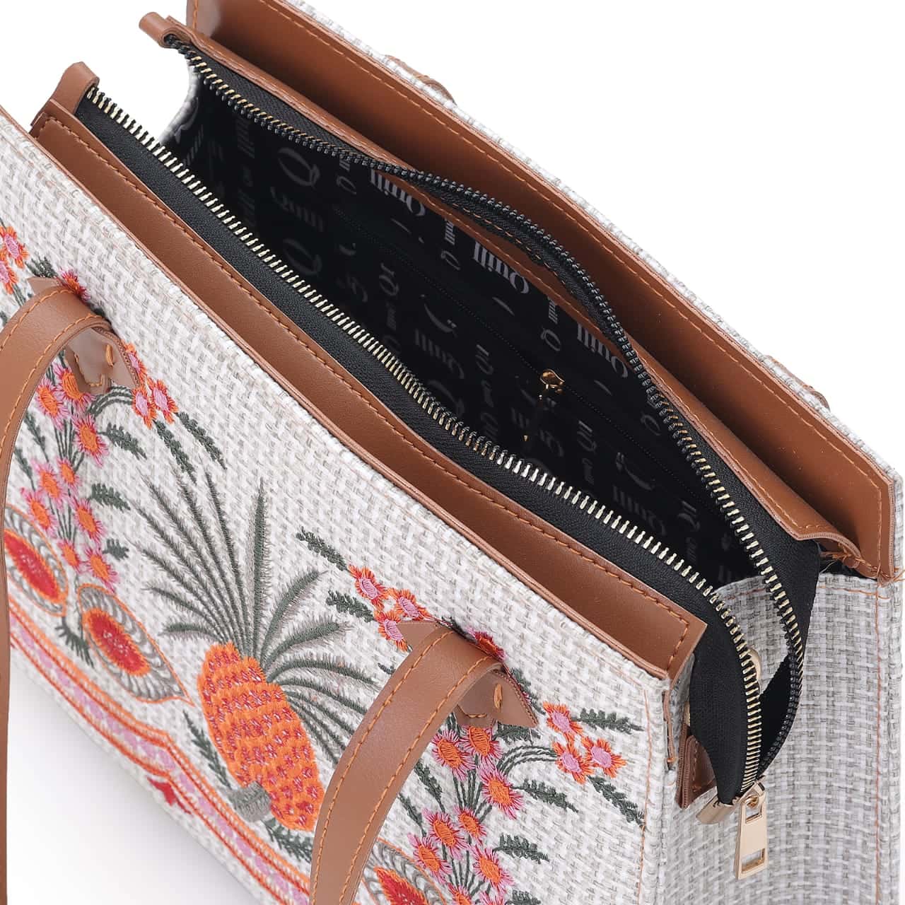 Crafted Canvas Pineapple Bag - Quill