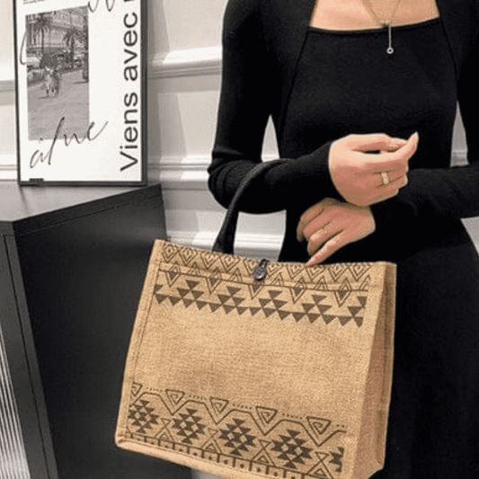 Printed Pattern Tote - Quill