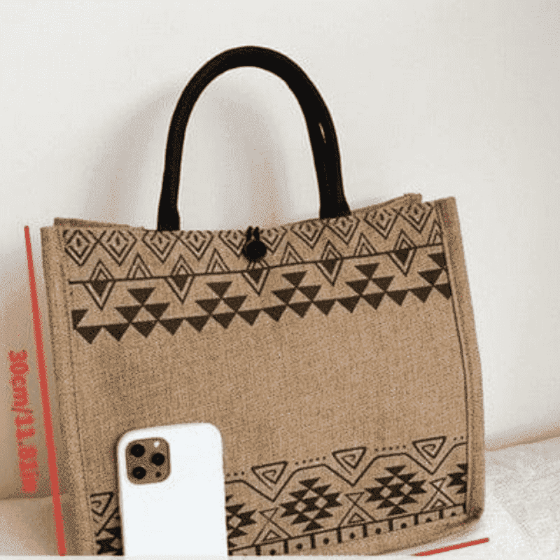 Printed Pattern Tote - Quill