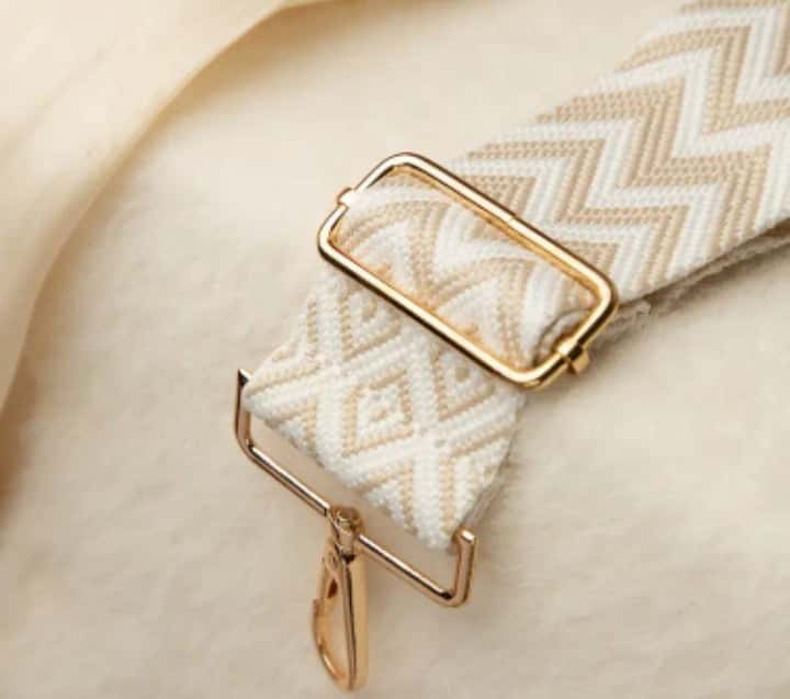 Cotton Geometrical Strap - Quill