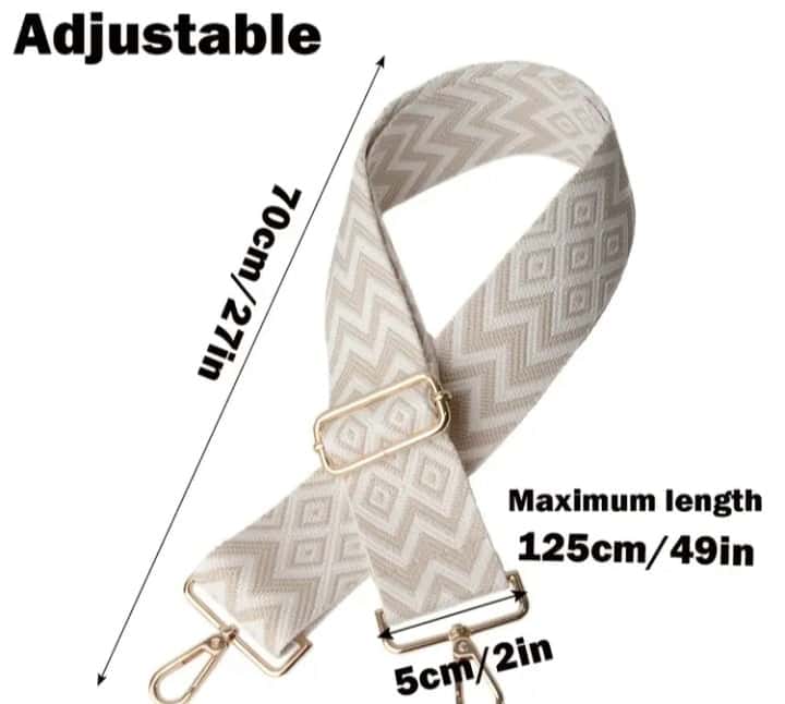 Cotton Geometrical Strap - Quill