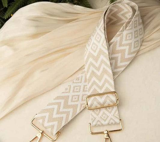 Cotton Geometrical Strap - Quill