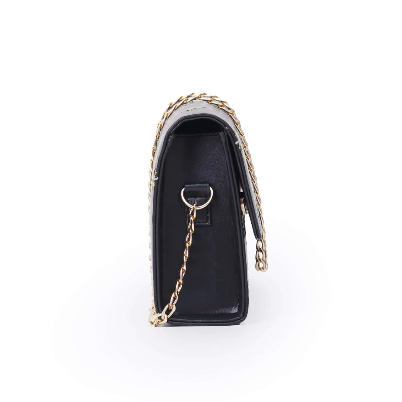 Dotted Flower Shoulder Bag - Quill