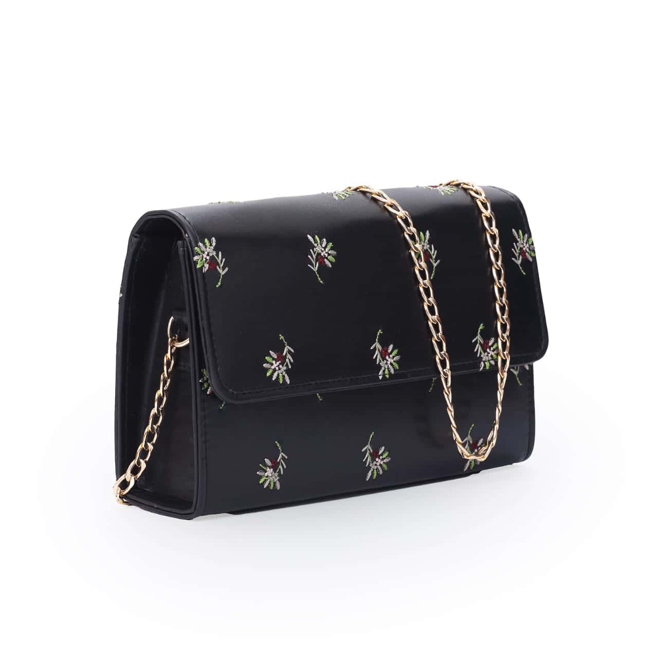 Dotted Flower Shoulder Bag - Quill