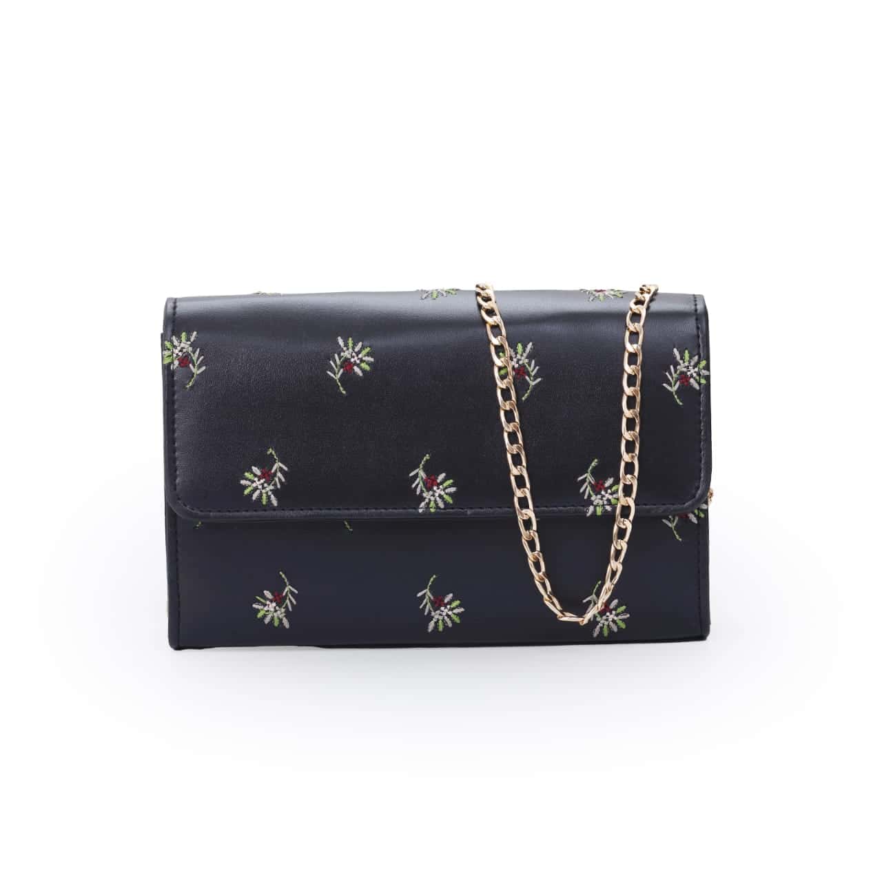 Dotted Flower Shoulder Bag - Quill
