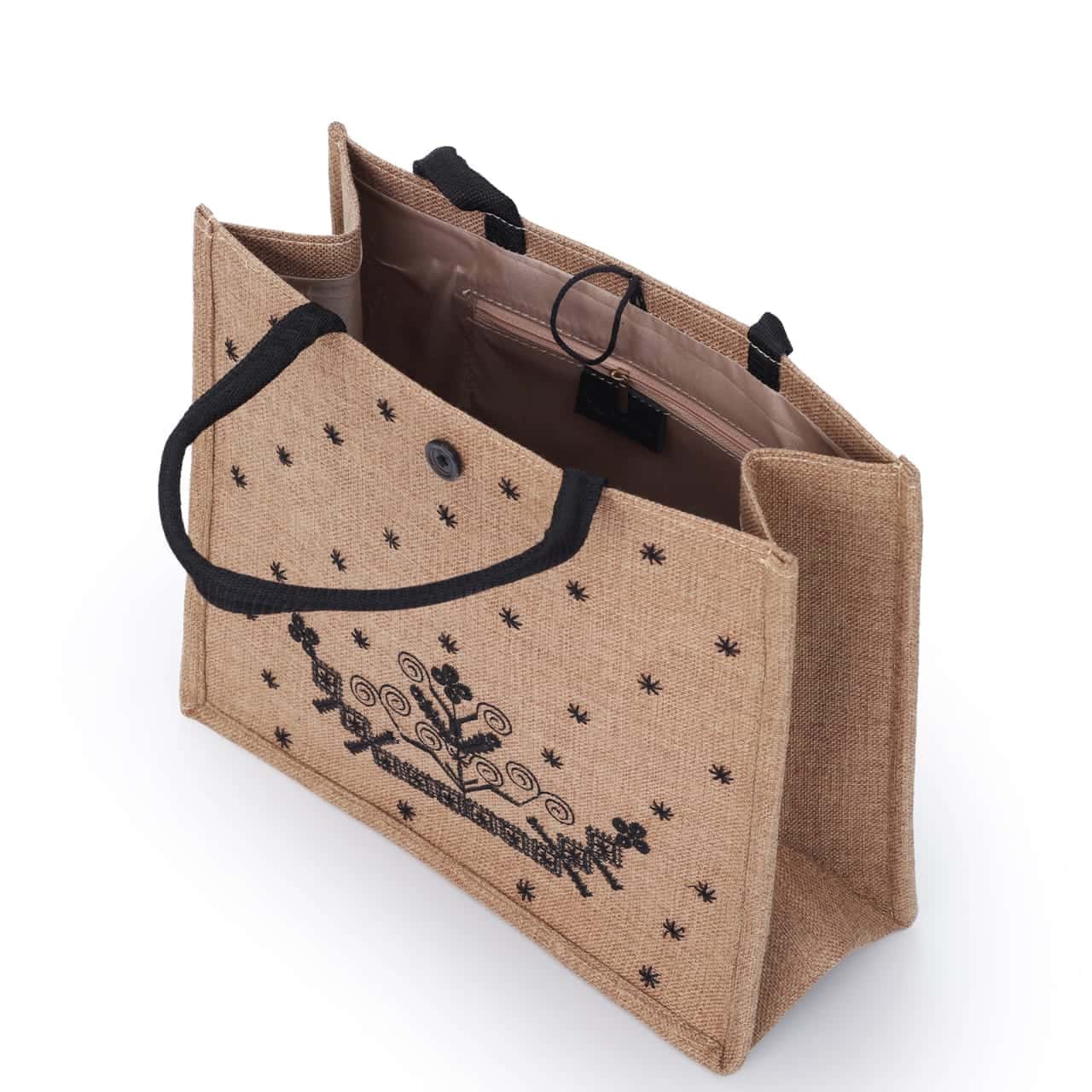 Dotted Khaki Tote - Quill