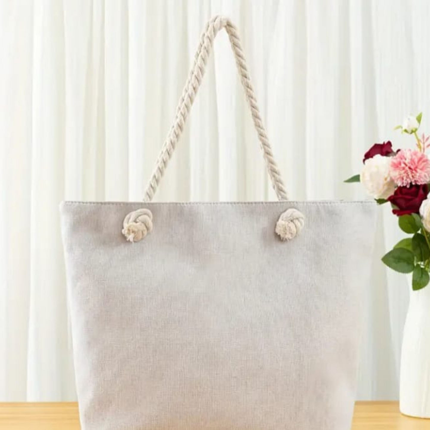 Geometric Pattern Fashion Canvas Bag - Quill