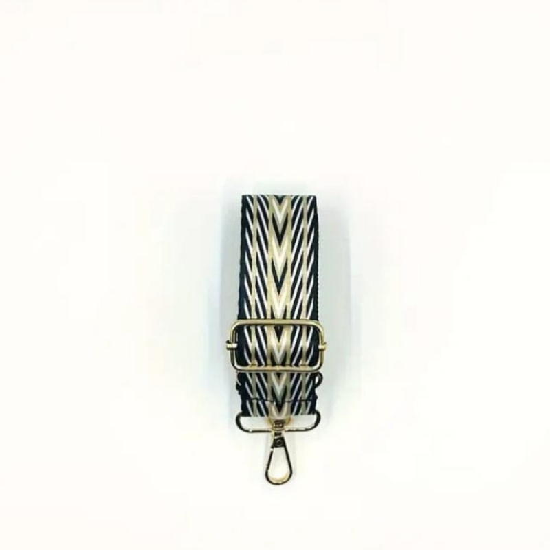 Geometric Pattern Nylon Strap - Quill