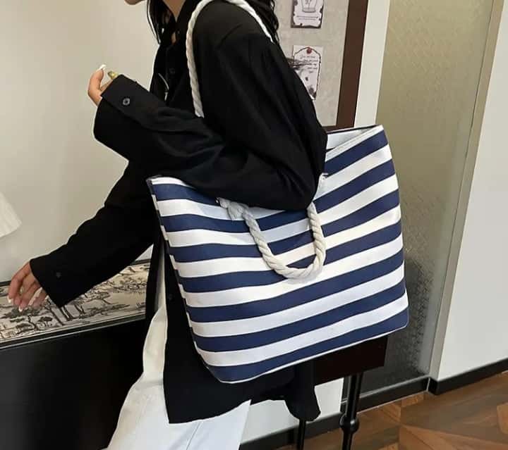 Striped Style Tote - Quill