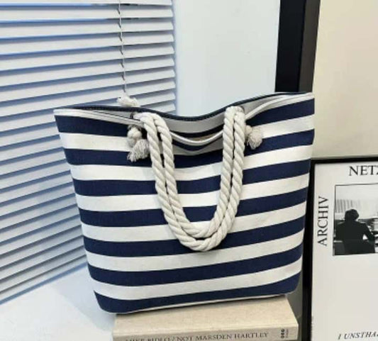Striped Style Tote - Quill