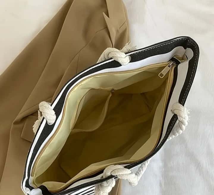 Striped Style Tote - Quill
