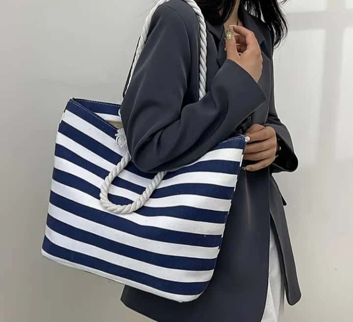 Striped Style Tote - Quill