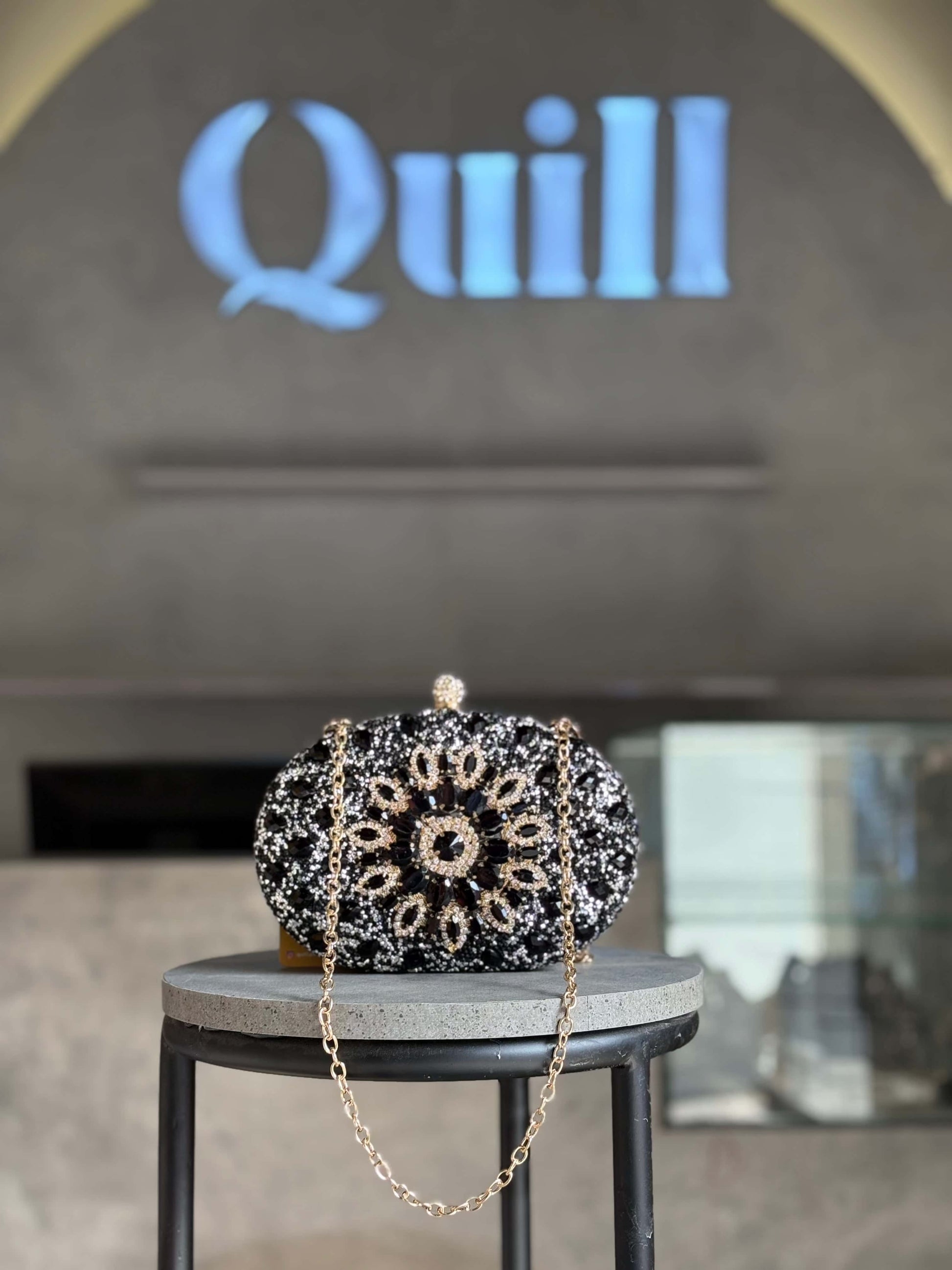 Sunflower Diamond Clutch - Quill